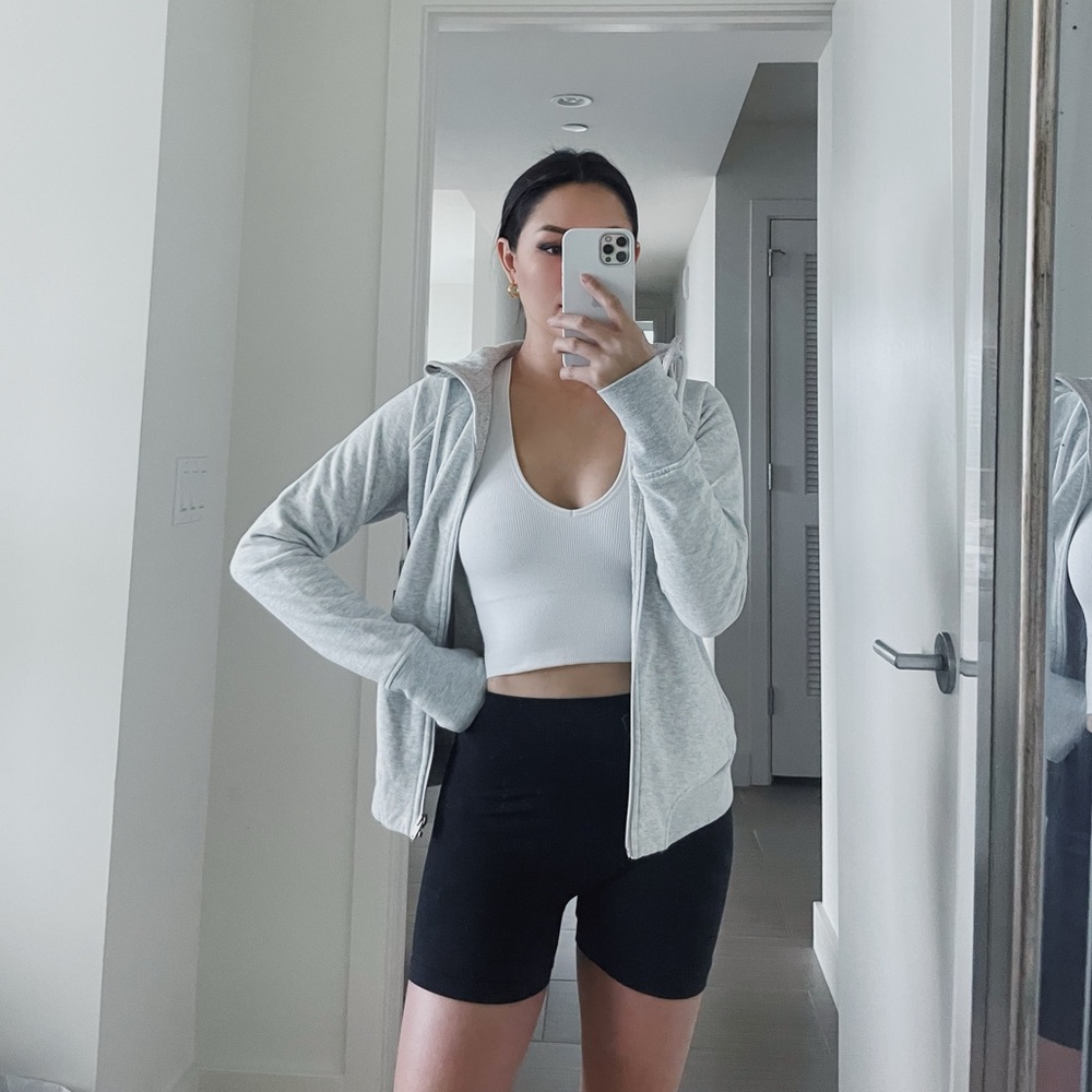 Gray Zip Hoodie